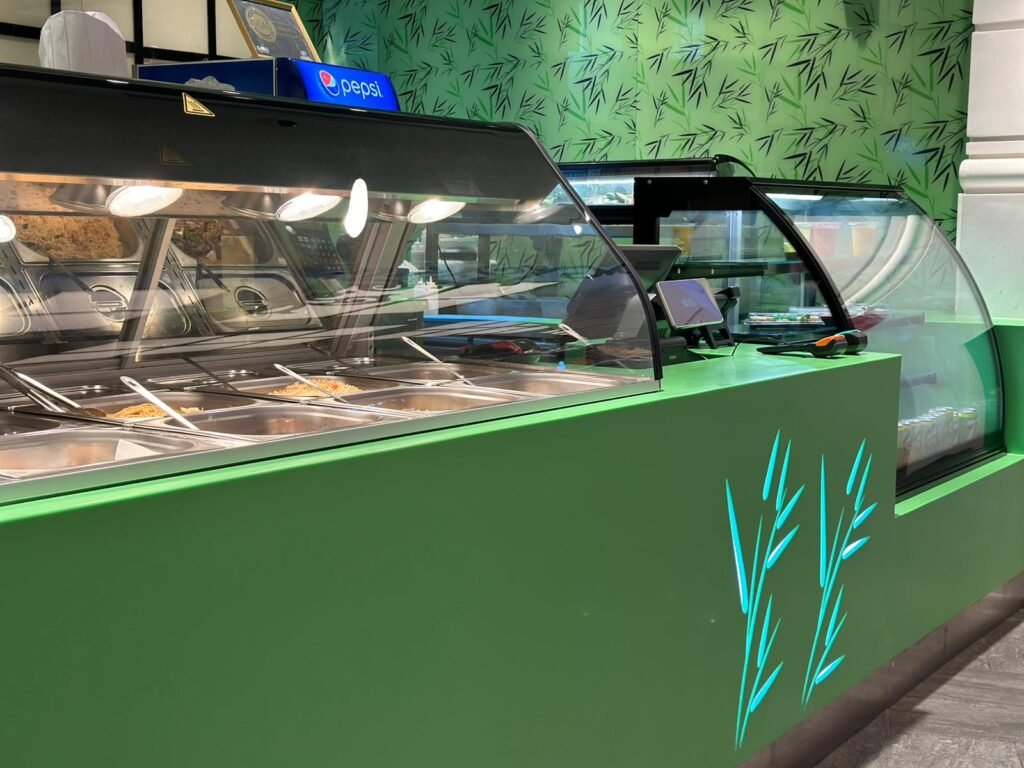 Corian Shop Counter Installation at Tanoshi Shop, Tawar Mall Doha