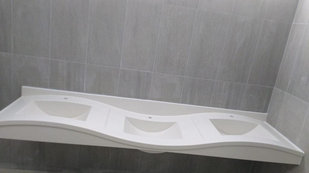 Vanity counter installation Doha college Qatar